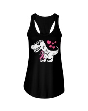 Pink Ribbon T-Rex Ladies Flowy Tank tile