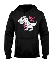 Pink Ribbon T-Rex Hooded Sweatshirt tile
