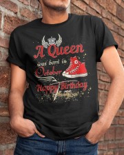 A Queen Was Born In October Classic T-Shirt apparel-classic-tshirt-lifestyle-26