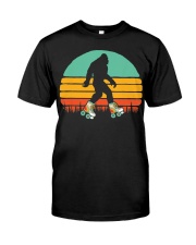 Retro Bigfoot Roller Skating Classic T-Shirt front