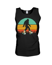 Retro Bigfoot Roller Skating Unisex Tank tile