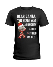 Christmas Golden Lover Ladies T-Shirt tile