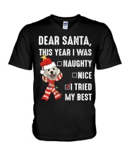 Christmas Golden Lover V-Neck T-Shirt tile