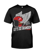 let's go brandon motorcycle flag Classic T-Shirt front