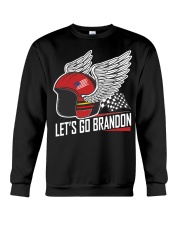 let's go brandon motorcycle flag Crewneck Sweatshirt tile