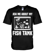 Funny Aquarium Saltwater V-Neck T-Shirt tile