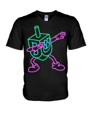 Dabbing Dreidel V-Neck T-Shirt tile