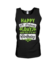 Happy St Patricks Day Its My Birthday Unisex Tank tile