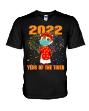 2022 Year Of The Tiger Wear Mask V-Neck T-Shirt tile