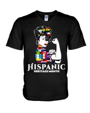 HIspanic Heritage 7 V-Neck T-Shirt tile