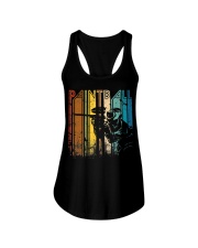 Distressed Retro Paintball Ladies Flowy Tank tile