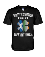 Scottish Wee Bit Irish V-Neck T-Shirt tile