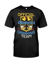 Official Drinking Team Oktoberfest Classic T-Shirt front
