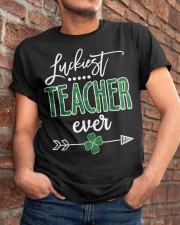 Luckiest Teacher Irish Paddy Classic T-Shirt apparel-classic-tshirt-lifestyle-26