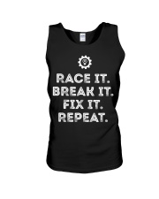 Race It Break It Fix It Repeat Funny Racing Mechanic Motorcycle Unisex Tank tile