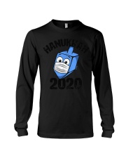 Hanukkah 2020 Dreidel Wearing Face Mask Long Sleeve Tee tile