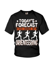 Todays Forecast 100 Chance Of Orienteering Youth T-Shirt tile