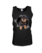 Cute Rottweiler Unisex Tank tile