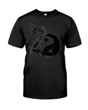 Yin Yang Dragon Water Ink Classic T-Shirt tile