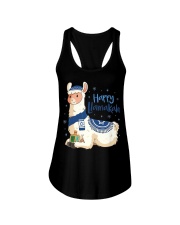 Hanukkah Llama Pun Ladies Flowy Tank tile