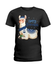 Hanukkah Llama Pun Ladies T-Shirt tile