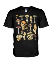 Mushroom Dark Academia Forest Aesthetic Cottagecore V-Neck T-Shirt tile