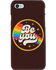 Be You Pride LGBTQ Gay LGBT Ally Rainbow Flag Retro Vintage Phone Case tile