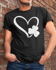 Happy St Patrick's Day Irish Shamrock Heart Classic T-Shirt apparel-classic-tshirt-lifestyle-26