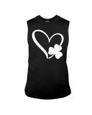 Happy St Patrick's Day Irish Shamrock Heart Sleeveless Tee tile