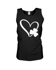 Happy St Patrick's Day Irish Shamrock Heart Unisex Tank tile