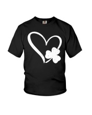 Happy St Patrick's Day Irish Shamrock Heart Youth T-Shirt tile