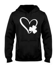 Happy St Patrick's Day Irish Shamrock Heart Hooded Sweatshirt tile