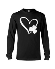 Happy St Patrick's Day Irish Shamrock Heart Long Sleeve Tee tile