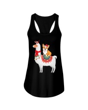 Corgi Xmas 7 Ladies Flowy Tank tile