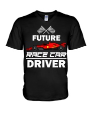 Future Race Car Driver V-Neck T-Shirt tile