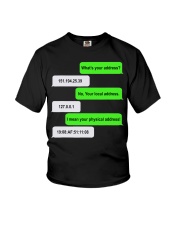 What's Your Address Funny Youth T-Shirt tile
