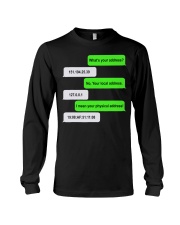 What's Your Address Funny Long Sleeve Tee tile