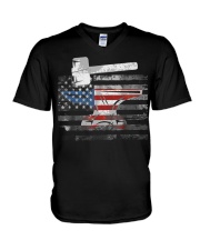 Celebrate Anvil Independence Blacksmith V-Neck T-Shirt tile