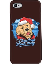 Merry Christmas golden retriever Dog Santa Xmas Phone Case tile
