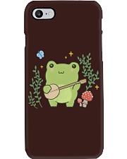 Kawaii Cute Frog Banjo Butterfly - Cottagecore Aesthetic Phone Case tile