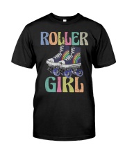 Retro Roller Girl Classic T-Shirt front