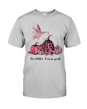 In October We Wear Pink Hummingbird Classic T-Shirt front
