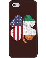 Irish American Flag - Shamrock Phone Case tile
