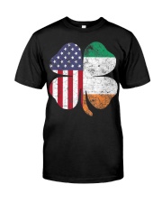 Irish American Flag - Shamrock Classic T-Shirt front