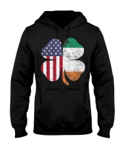 Irish American Flag - Shamrock Hooded Sweatshirt tile