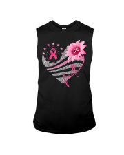 Breast Cancer Awareness Sun flower Sleeveless Tee tile