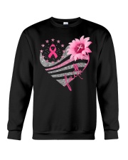 Breast Cancer Awareness Sun flower Crewneck Sweatshirt tile