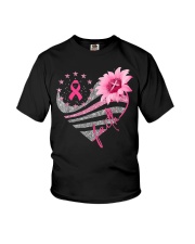 Breast Cancer Awareness Sun flower Youth T-Shirt tile