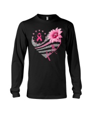 Breast Cancer Awareness Sun flower Long Sleeve Tee tile