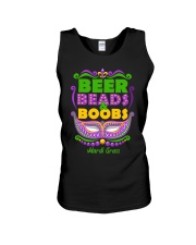 Mardi Gras Beer Beads Boobs Unisex Tank tile